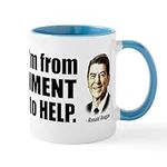 CafePress Reagan Quote Nine Most Terrifying Words Mug 11 oz (325 ml) Ceramic Coffee Mug