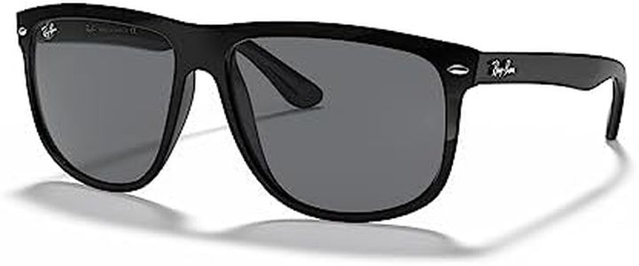 Ray-Ban Men's Boyfriend Black Frame/Dark Grey Lens Sunglasses - 87.89mm Lens