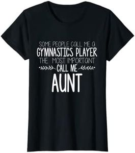 Femme T-shirt humoristique pour tante, gymnastique, coach et tante T-Shirt