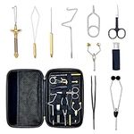 AIFHAAN Fly Tying Tool Kit Complete Tools Assortment 10 in 1 Include Waterproof Tool Case Fly Tying Tools Set (10 in 1)