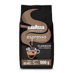 Lavazza, Espresso Italiano Classico, Coffee Beans, Ideal for Espresso Coffee Machines, with Flowery & Fruity Aromatic Notes, Intensity 5/10, 100% Arabica, Light Roast, 1 kg