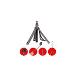 JOBY JB01549-BWW TelePod 325 Telescoping Tripod, Extendable Monopod, Selfie Stick with Ball Head, for CSC, Mirrorless, Point and Shoots, Action Cameras, Vlogging kit, Black