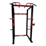 TheCriff Commercial Power Rack (TC300) – Chin-Up Bar, J-Lock, Squat Locks, Plate Storage, Safety Rods – Heavy-Duty Steel Frame with Durable Powder Coating for Strength Training & Home Gym