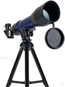 Cezo Telescope for Adults & Kids, 50mm Aperture Astronomical Refractor Telescopes for Astronomy Beginners (18X-150X), 300mm Portable Telescope with an Phone Holder (50-MM)