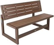 Lifetime 60139 Outdoor Convertible Bench, 55 Inch, Mocha Brown