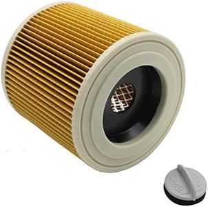 KENSHIRE Filtre à cartouche avec support en acier compatible avec Karcher WD series WD2 WD3 WD3P A2004 MV2 MV3 filtres à cartouche pour aspirateurs humides et secs 64145520