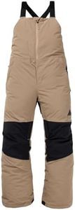 Burton Kids' Skylar 2L Insulated Snow Bib Pants, Summit Taupe, Large