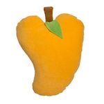 Happy Days Kids Pillow, Baby Cushion, Home Room D�cor Baby Pillow- Fruit Mango Shape for 0-2 Year with Soft Fabric and Fiber Filling- Pack of 1