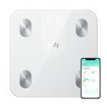 eufy by Anker Smart Scale A1 Compact Digital Scale with Bluetooth, with 12 Measurements, Weight/Body Fat/BMI, Fitness Body Composition Analysis, lbs/kg -White