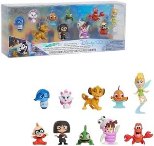 Disney100 Years of Small But Mighty Celebration Collection Limited Edition 10-Piece Figure Pack, Officially Licensed Kids Toys for Ages 3 Up by Just Play