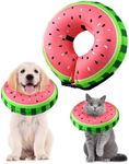 Dog Cone Collar, FWLWTWSS Inflatable Dog Collar Buster Collars for Dogs and Cats, Soft Comfy Protective Recovery Collar Adjustable Dog Donut Collar for After Surgery, Does not Block Vision(Small)