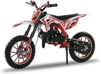 Dirt Bike for Kids & Adults, 50cc Gas Dirt Bike Motorcycle, 2-Stroke Pocket Rocket Motor-Bike Off-Road Tires Shock Absorption Gas Motorcycle, Speeds Up to 40 MPH