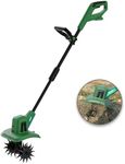 Mellif Cordless Tiller Cultivator for Makita/Mellif 18V Battery(Tool Only), Electric Garden Tiller w/270 RPM, 48 Steel Tines, 8.7" Tilling Width, 6.3" Depth, Portable Rotary Tiller