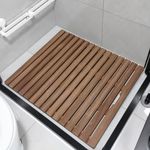 RESKIU Wooden Bath Shower Mat, Leng