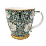 China Breakfast Mug/Cup - Large 380ml Capacity, Individually Boxed (William Morris Pimpernel)