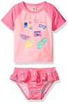 Osh Kosh Toddler Girls' Vacation Must Haves Rash Guard Set, Pink, 2T