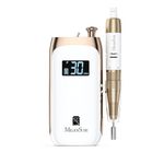 MelodySusie Electric Nail Drill, Rechargeable Nail Files for Acrylic Nail Cordless Portable E File Professional Nail Drill Machine for Home & Salon Manicure & Pedicure (White)