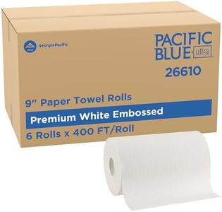 Pacific Blue Ultra by Georgia-Pacific PRO 9” Paper Towel Rolls, White, 400 Feet Per Roll, 6 Rolls Per Case, 26610