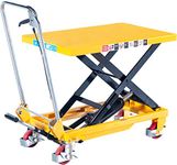 Loadsurfer 150kg Mobile Scissor Lift Hydraulic Lifting Platform Table Trolley Cart Truck