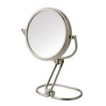 Jerdon MC315N 3-Inch Folding Travel Mirror with 15x Magnification, Nickel Finish