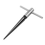 QWORK® Tapered Reamer (1/8" / 3mm - 1/2" / 13mm) Straight Flute Handle T Handle Tapered Reamer Tool for Wood Plastic , Carbon steel