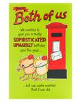 UK Greetings Funny Birthday Card for Him or Her - Card from The Both of Us - Sent from a Couple Card - Fun Card, Green