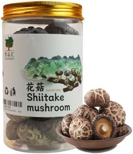 QIANPINHUI Dried Shiitake Mushrooms,Organic Whole Dried Mushrooms Rehydrate Quickly,Soft Texture, Fresh Flavor, Vegan, No Fumigation Sulfur, New Crop, 3oz/85.05g