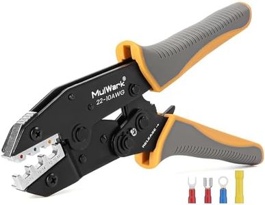 Mulwark Wire Crimp Tool – Professional Crimping Pliers, Ratcheting Wire Crimper for Heat Shrink Connectors, Electrical Terminals, Automotive Wiring, wire Crimping Tool For DIY