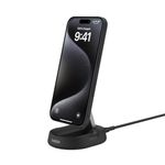 Belkin Magsafe Wireless 15W Qi2 Charging Stand | Magnetic Convertible Charger for Apple iPhone 16, 15, 14, 13 & 12 Series, Airpods and Other Magsafe Compatible Devices | Black