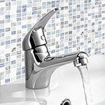 iBathUK | Chrome Basin Sink Monobloc Mixer Tap Small Modern Bathroom Lever Faucet TB114