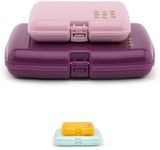 Caboodles Care Pack + Lil Bit Set, Pink & Violet, Travel Organizers for Makeup, Snap-Tight Latch for Mess-Free Travel, Compact Size