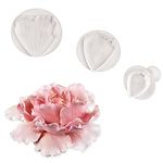 Cake Decor 3 Pieces Peony Plunger Cutter