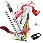 Wine Cooling Rod Set, Wine Cooler Rod Made of Stainless Steel 4-in-1 Wine Cooling Stick, Wine Cooler as an Ideal Gift Red and White Wine Gift Set Gift for Wine Lovers