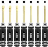 MDLHOBBY 7pcs Hex Nut Screwdriver Set, Hexagonal Head Nut Driver Set, Durable RC Tools Kit with Replaceable Tips (2.0-5.0) mm for RC Car Truck Hobby Repair