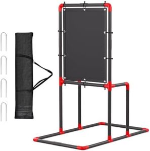 Baseball Strike Zone Target for Plastic Balls Compatible with Wiffle Ball and Blitzball Pitching Training Strike Zone Target Set Up and Assemble Easily(Black)