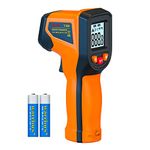 Upgrade 2023 Laser Infrared Thermometer Non-Contact Digital Temperature Gun, -50°C~600°C (-58°F~1112°F) IR Thermometer for Industrial, Kitchen Cooking, Automotive, HVAC (Not for Human Body Temp)