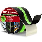 Grip Tape Glow in Dark Stripe - Heavy Duty Anti Slip Tape for Stairs Outdoor/Indoor Waterproof 2 Inch x 35 Feet Non Skid Roll Stair Steps Traction Tread Staircases Grips Adhesive Nonslip Slip Strips