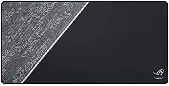 ASUS ROG Sheath Black Mouse Pad | Extra-Large Gaming Surface Mouse Pad | Pixel Precise Tracking | Anti-Fray Stitched Edges and Non-Slip Rubber Base (35.4 x 17.3 inches)