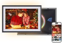 Frameo 10.1 Inch WiFi Digital Picture Frame with RGB LED Light,1280x800 HD IPS Touch Screen Photo Frame Electronic, 32GB Memory,Auto-Rotate,Wall Mountable, Share Photos/Videos Instantly from Anywhere