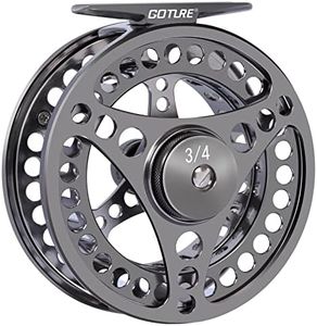 Goture 7/8wt Fly Fishing Reel, Light Weight CNC-Machined Aluminum Alloy Fly Reel, Grey