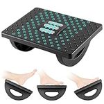 Lighterday Foot Stool,Ergonomic Foot Rest Under Desk,Adjustable Foot Rest,Comfortable Footrest Under Desk for Leg Rest,Desk Foot Rest with Roller Massage,Footrest Under Desk for Office Home (Black)