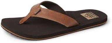 Reef mens Twinpin Flip Flop, Brown,