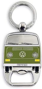 BRISA VW Collection - Volkswagen Bus T2 Camper Van Kombi Key Ring Chain/Bottle Opener, Gift Idea/Fan Souvenir/Retro Vintage Product (Green)