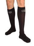 CRX Black Original Compression Men's Socks (Reduces Swelling & Stiffness - Promotes Healthy Circulation) (Small)