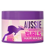 Aussie Bouncy Curls Hair Mask | For Dry Wavy & Curly Hair | Vegan | Rinse-out or leave-in