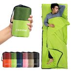 JAICOM Sleeping Bag Liner, Travel Sheets & Adult Sleep Sack, Ultralight and Portable Summer Sleeping Bag - Ideal for Backpacking, Hotels and Hostels, Business Trips, Camping