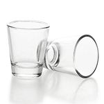 BCnmviku 1.5 oz Shot Glasses,Shot Glass with Heavy Base,Clear Shot Glasses Set for Cocktail,Whisky,Tequila,Vodka,Spirits,Liquor,Espresso(2)