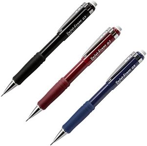 Pentel Twist-Erase Automatic Mechanical Pencils - Assorted Sizes and Barrels: QE515A, QE517B, QE519C, 1 for each