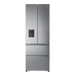 Hisense RF632N4WIE 70cm Freestanding French Door Fridge Freezer Metallic with Water Dispenser & Metal cooling 70 × 200 × 69.4 cm (W×H×D)