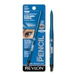 REVLON Colorstay Pencil Natural Eyeliner With Built-In Sharpener, Waterproof, Smudgeproof, Longwearing Eye Makeup With Ultra-Fine Tip, 205 Sapphire, 0.01 Oz, Blue